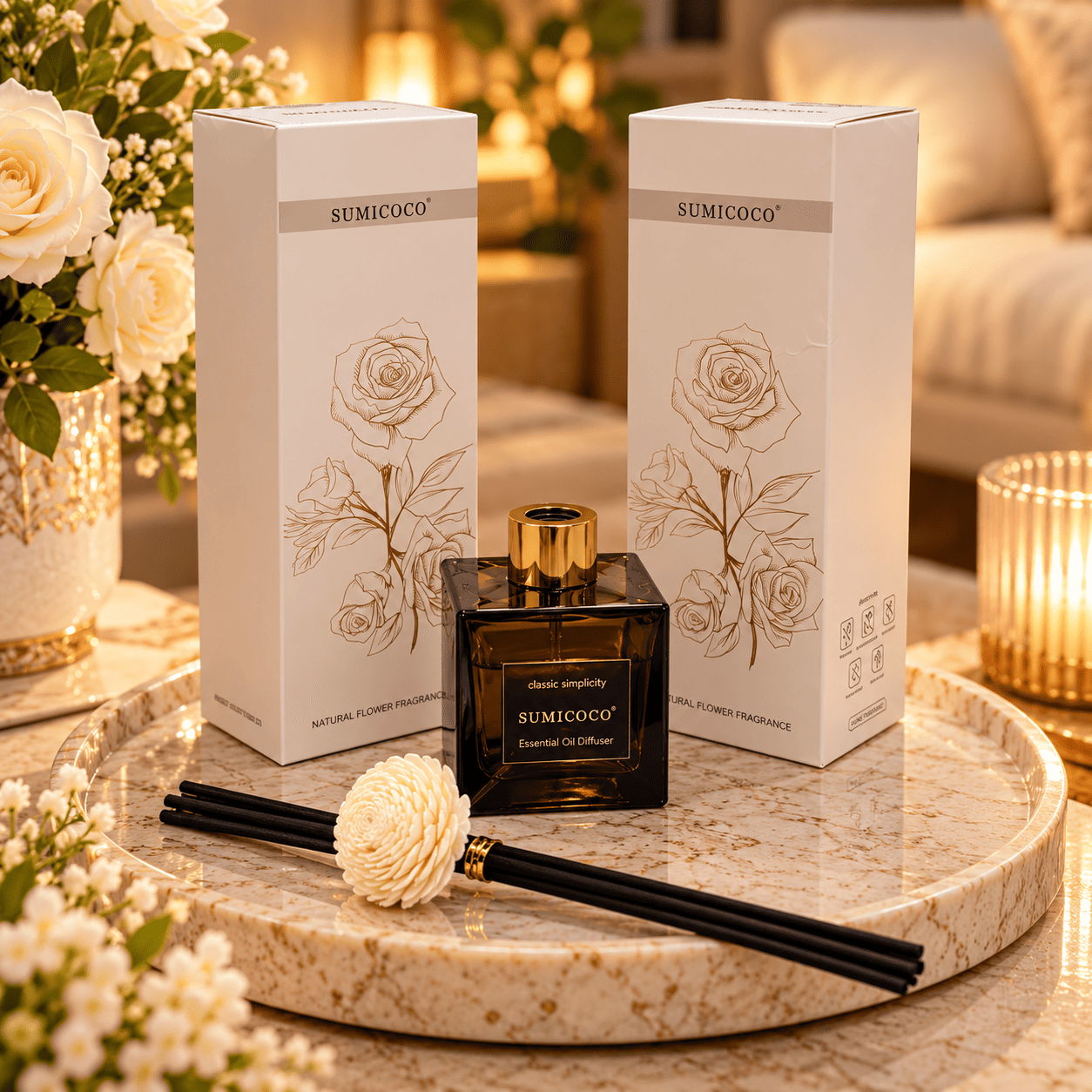 معطر منزلي بعيدان الرائحة 200 مل – تصميم أنيق
