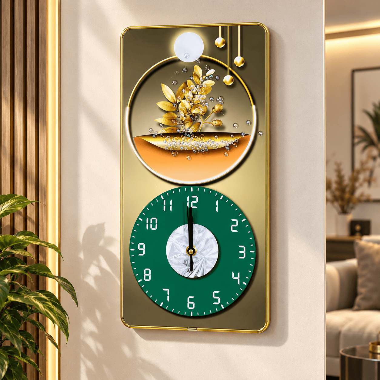 ساعة حائط ديكورية 40 سم – تصميم عصري — 3