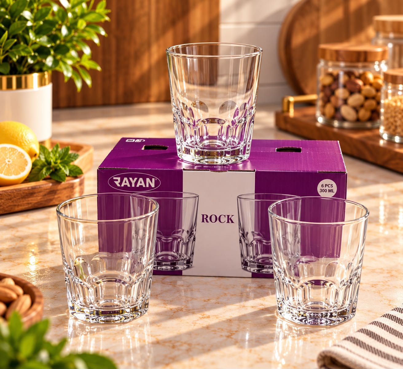 Set de 6 Verres Rock – 300 ml