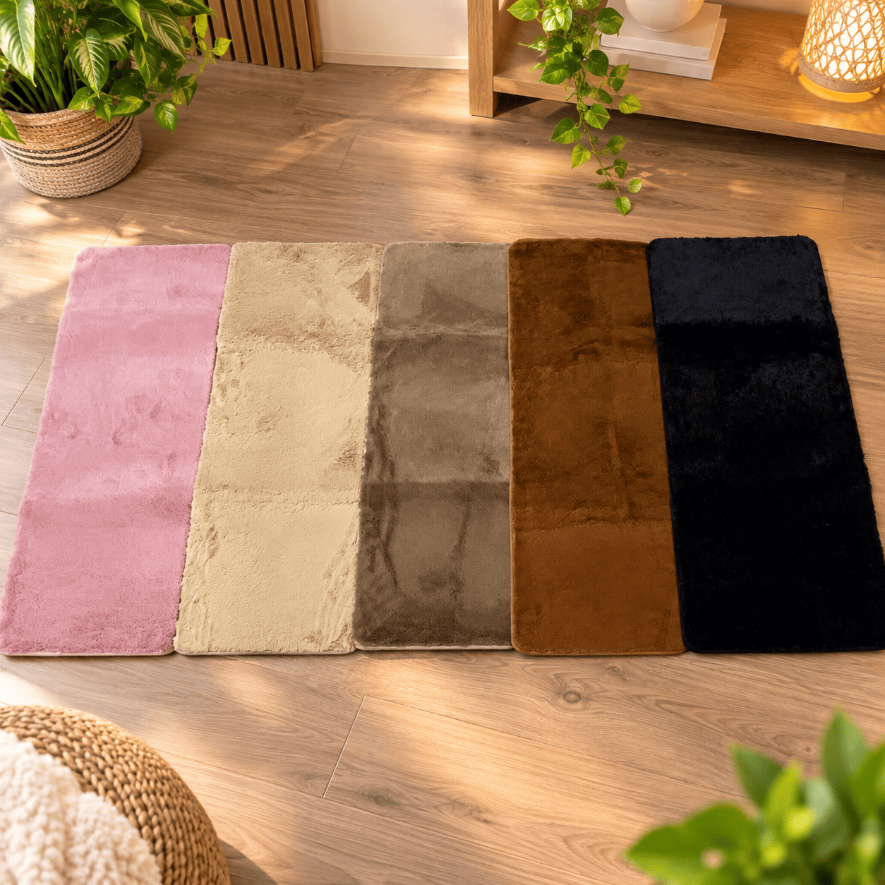 Tapis de Chambre Doux Effet Fourrure – 110 × 60 cm – 5 Coloris — 6