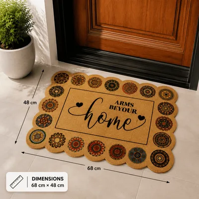 سجادة مدخل مانعة للانزلاق Home – حاشية بنقوش المندالا — 2