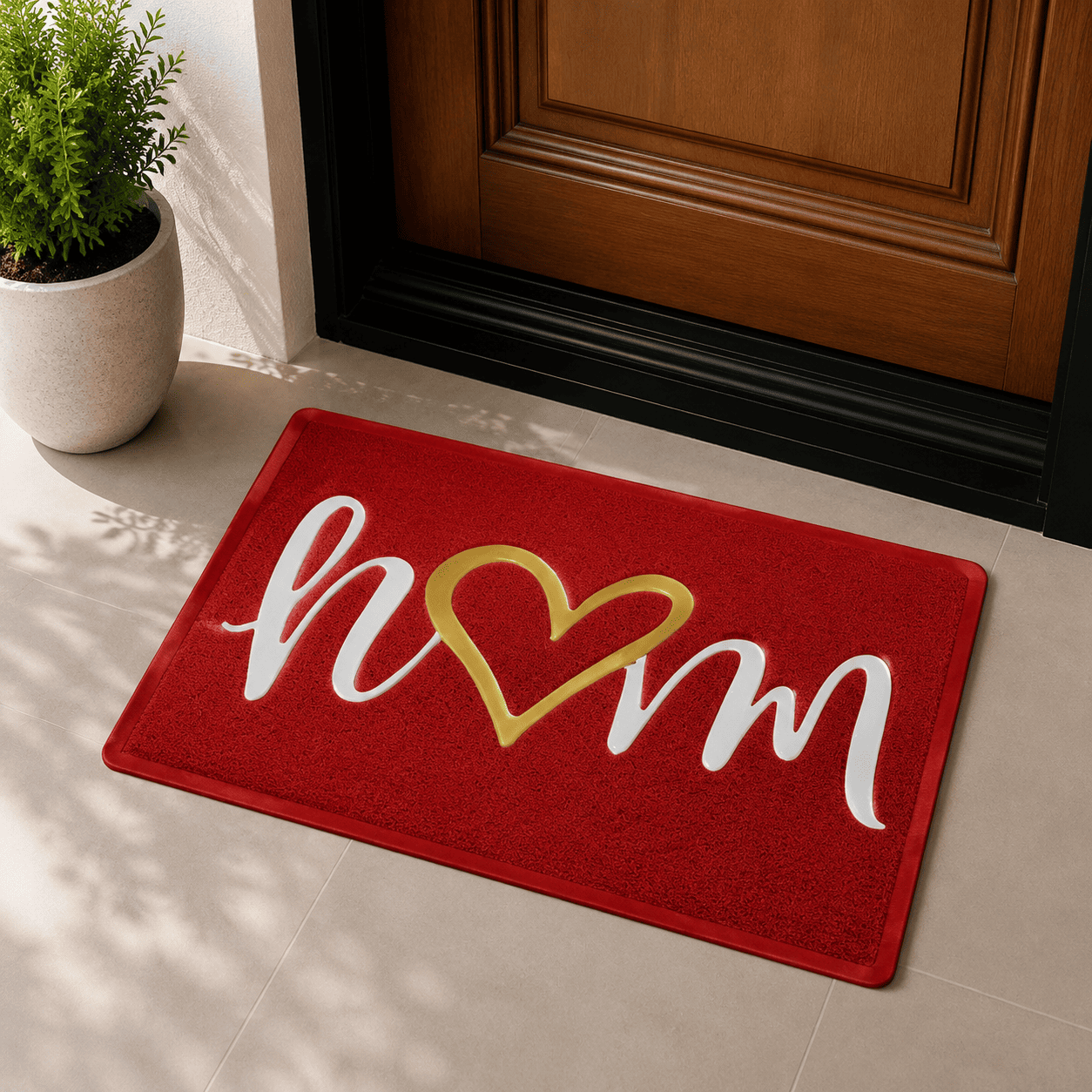 سجادة مدخل مانعة للانزلاق Home بقلب – لونان